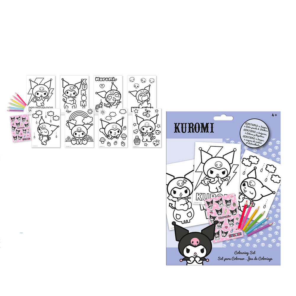 Hello Kitty Kuromi Colouring set with stickers Nerdscape