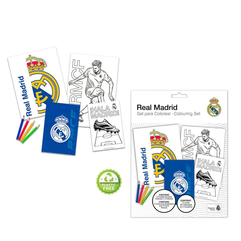 Real Madrid Colouring Set with notebook Nerdscape