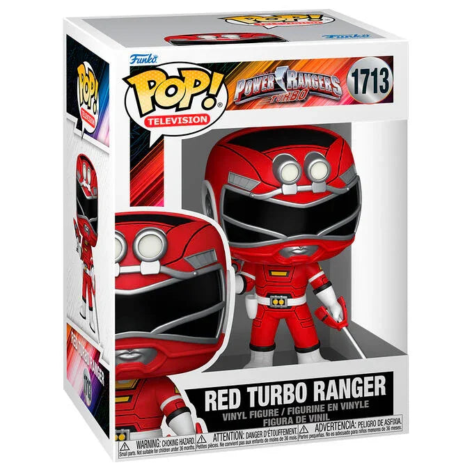 Funko Pop! Rangers Turbo Red Turbo Ranger - Figura da Collezione Vinyl Nerdscape