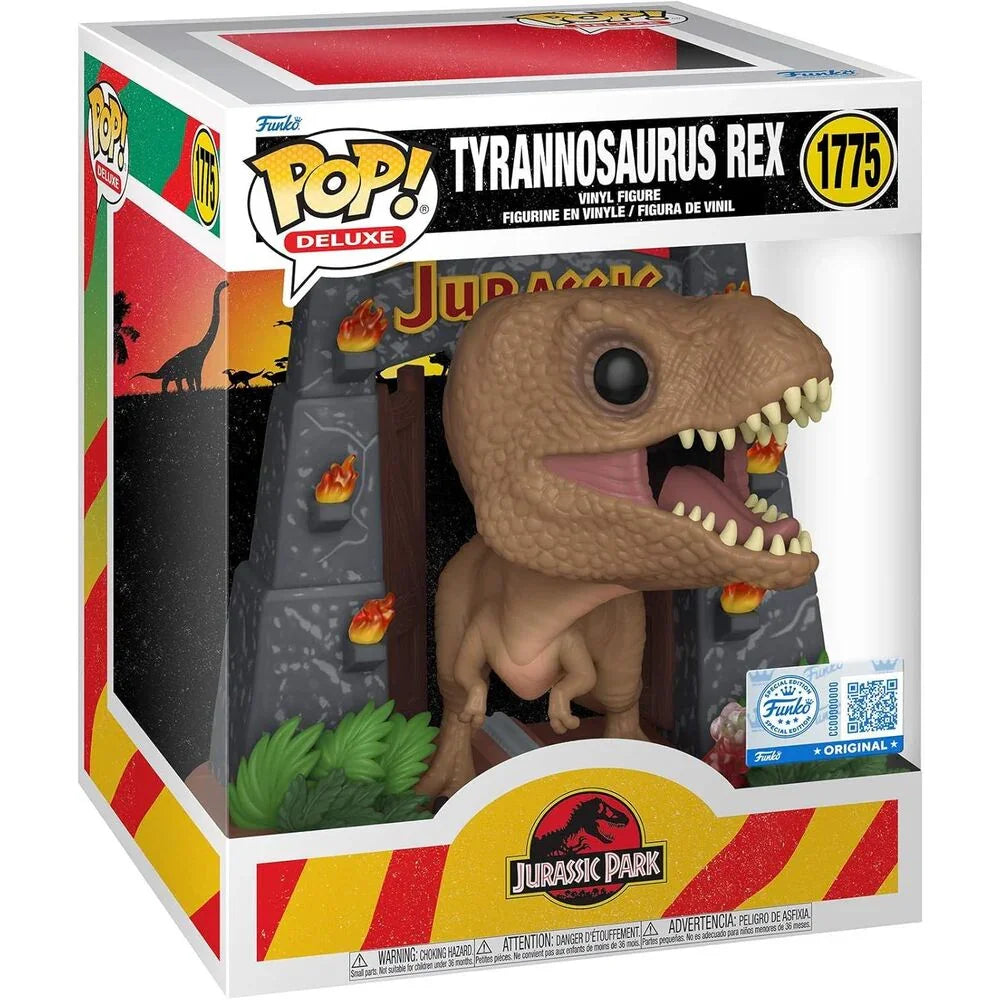 POP figure Deluxe Jurassic Park Tyrannosaurus Rex Exclusive Nerdscape