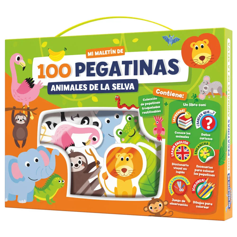 Animals in the Jungle 100 stickers briefcase Nerdscape