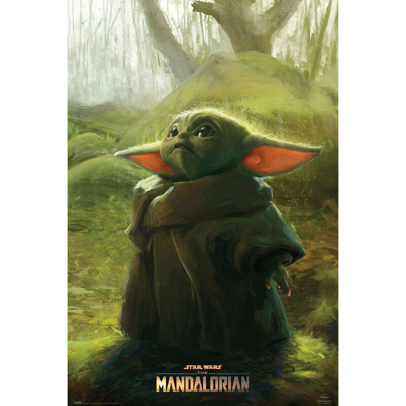 Star Wars Baby Yoda The Mandalorian - Poster Collezione Nerdscape 91,5x61cm Glossy Paper Nerdscape