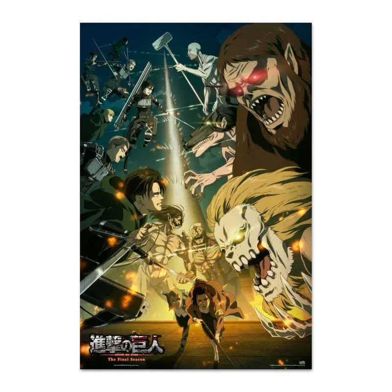 Attack on Titan Paradis vs Marley poster Nerdscape