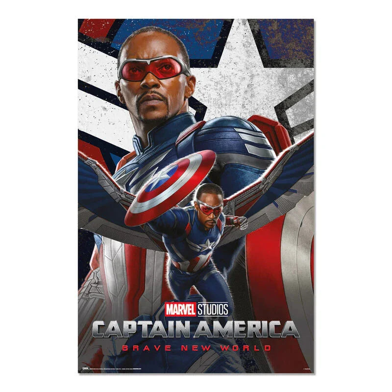 Marvel Captain America A New World Poster Collezione Nerdscape 91,5x61cm Carta Glossy 150gr Nerdscape