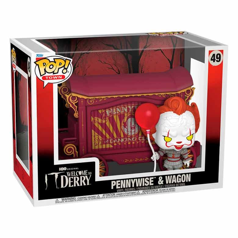 Figurine POP Town IT Bienvenue à Derry Pennywise et le Wagon