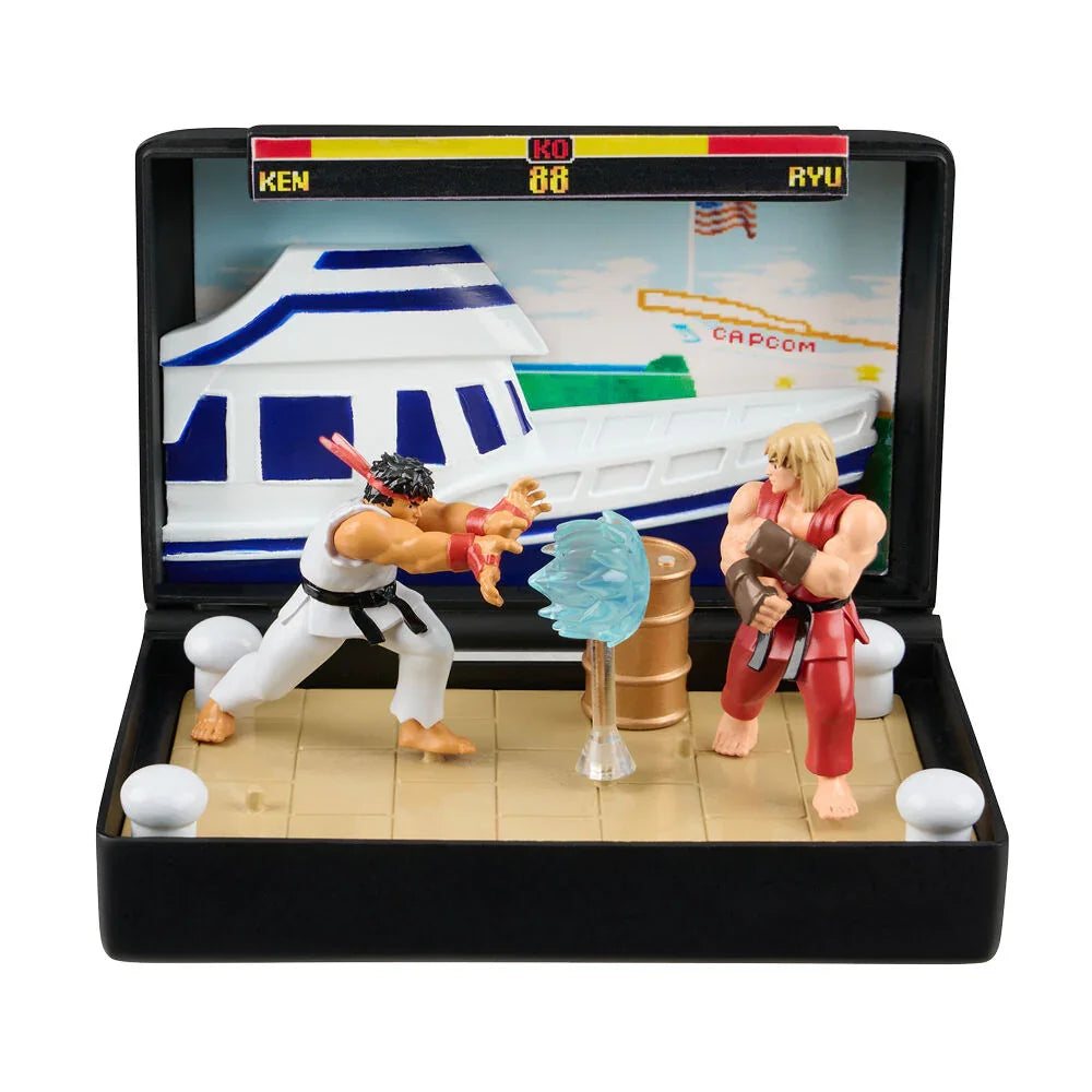 Console Heroes Street Figther Mega Drive diorama Nerdscape