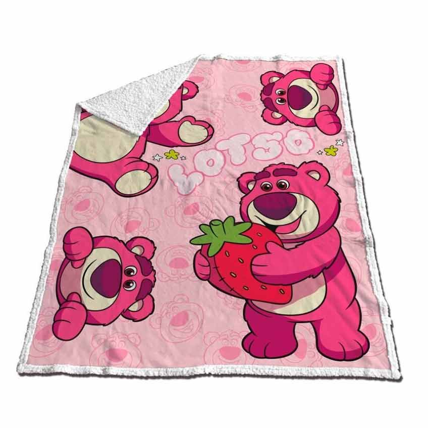 Disney Pixar Toy Story Lotso Coral sherpa blanket 130x170cm Nerdscape