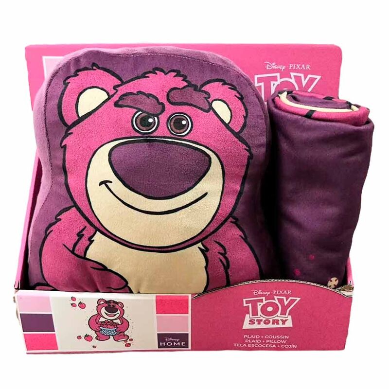 Disney Pixar Toy Story Lotso polar blanket + cushion set Nerdscape