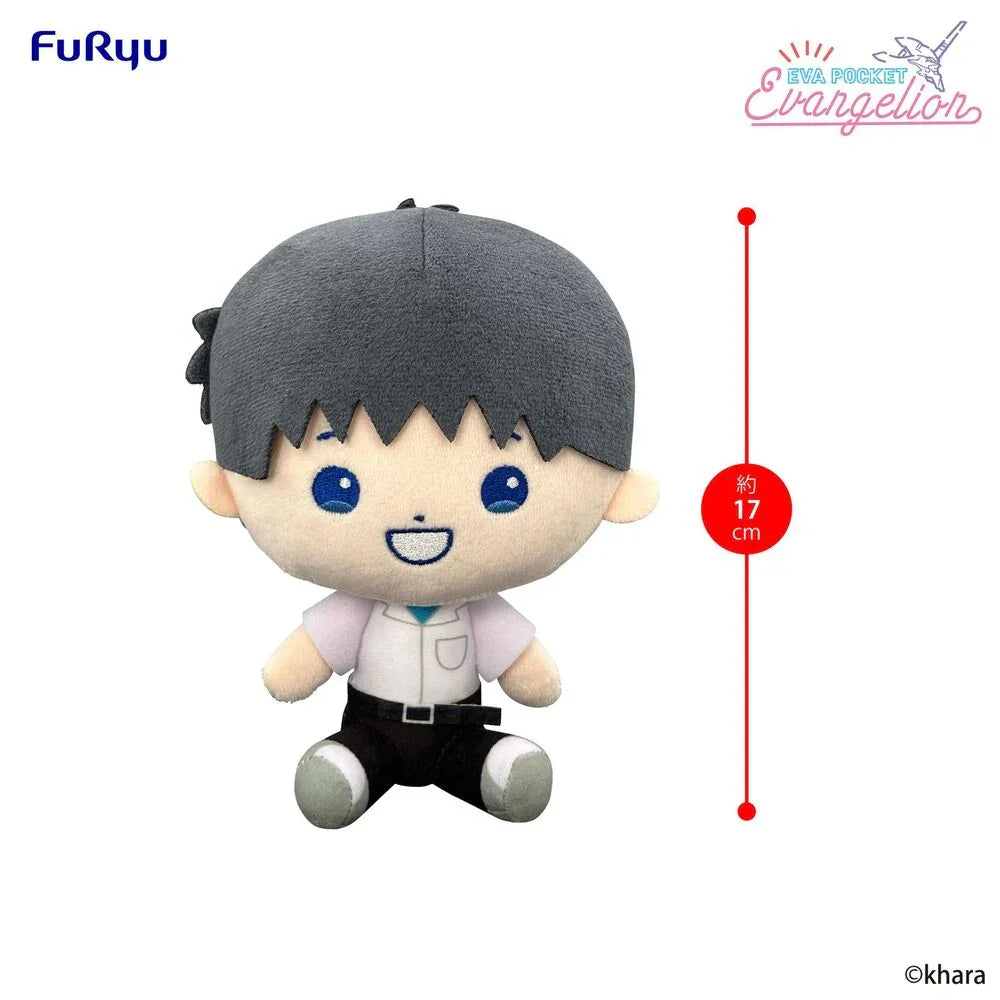 Neon Genesis Evangelion Shinji Ikari plush toy 17cm Nerdscape