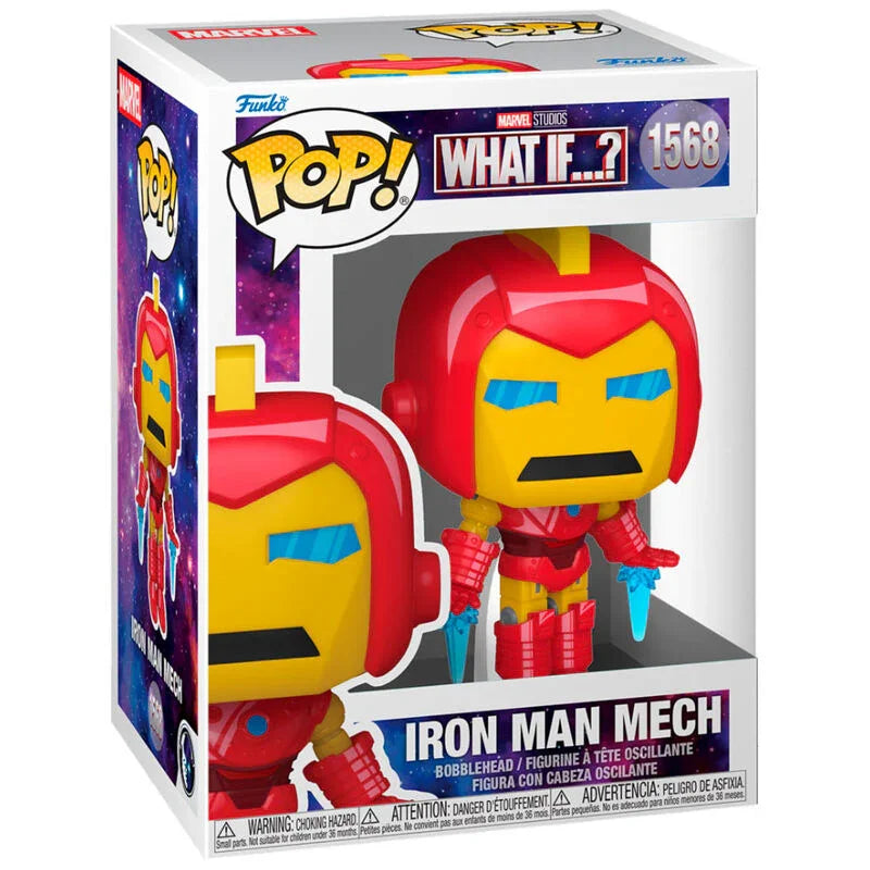 Funko Pop! Marvel What If..? Iron Man Mech - Figura da Collezione Vinyl Nerdscape