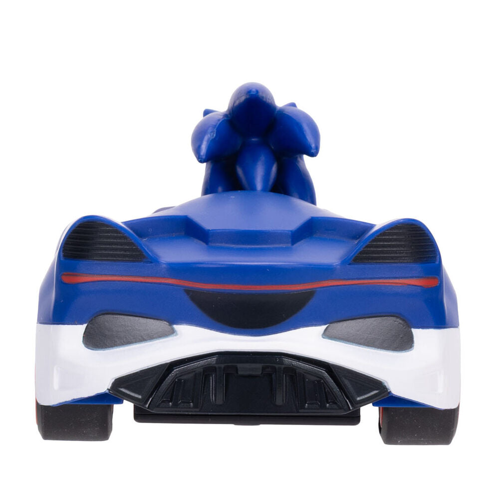 Nerdscape Sonic the Hedgehog Veicolo con Figura da Collezione 7cm Nerdscape