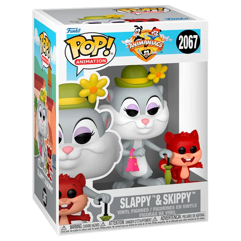 Funko Pop! Animaniacs Slappy & Skippy - Figura da Collezione Vinyl Nerdscape