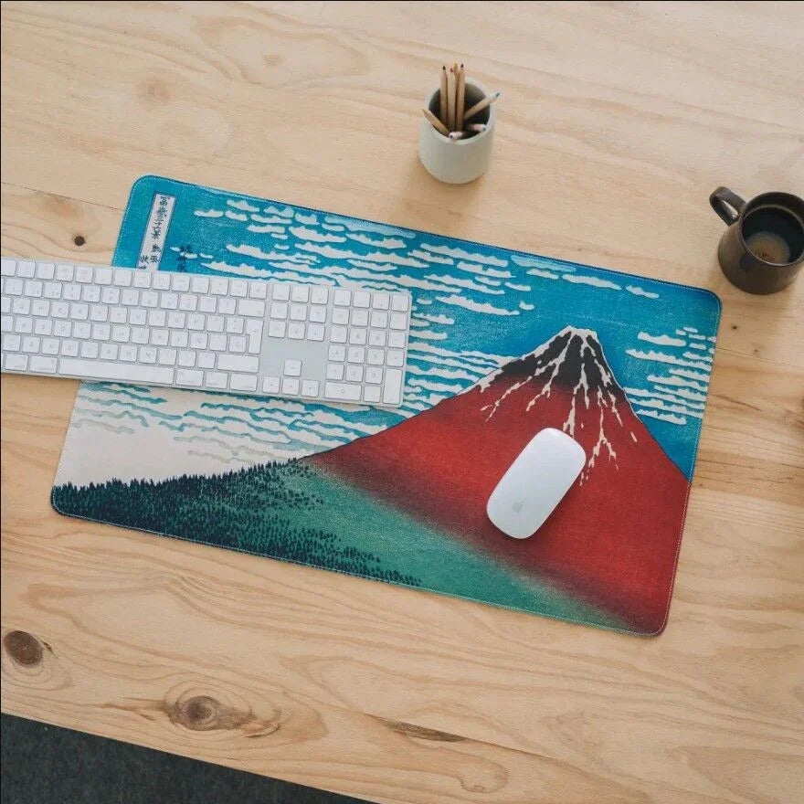 Nerdscape Desk Mat The Great Wave of Kanagawa Hokusai – Tappetino da Collezione 80x35cm Waterproof & Antiscivolo Nerdscape