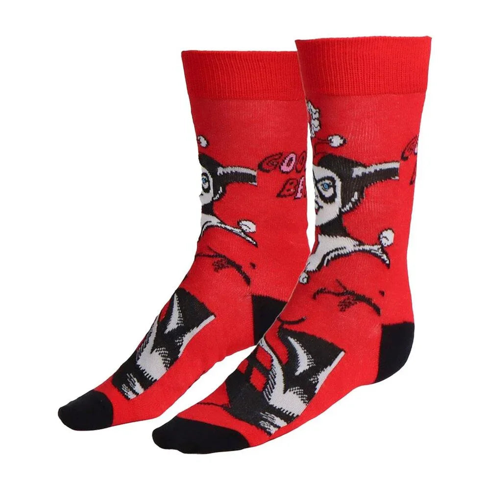 DC Comics Harley Quinn pack 3 adult socks Nerdscape