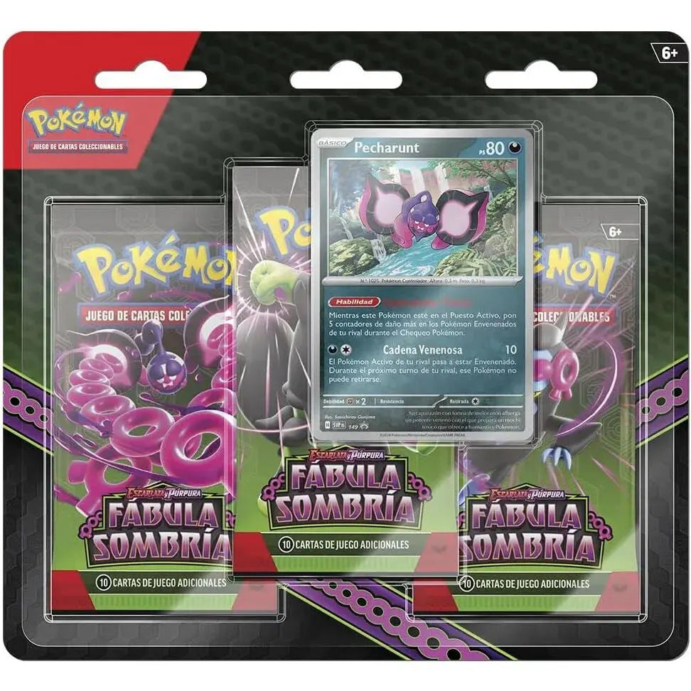 Spanish Pokemon Scarlet and Purple Shrouded Fable blister set of collectible cards Nerdscape