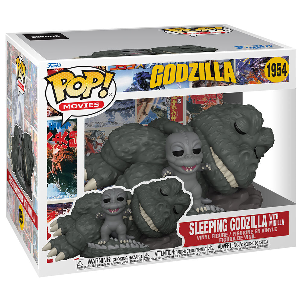 Funko Pop! Godzilla Super Godzilla e Sleeping Godzilla con Minilla - Figura da Collezione Vinyl Nerdscape