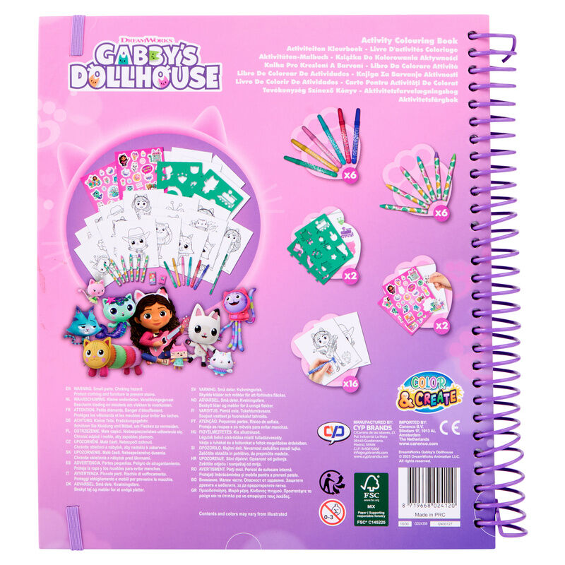 Gabbys Dollhouse Drawing and activity book
