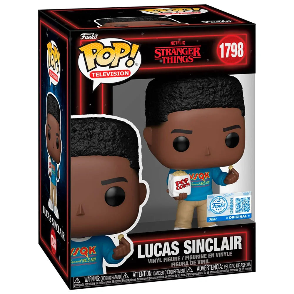 Funko Pop! Stranger Things Lucas Sinclair 5 - Figura da Collezione Vinyl Nerdscape