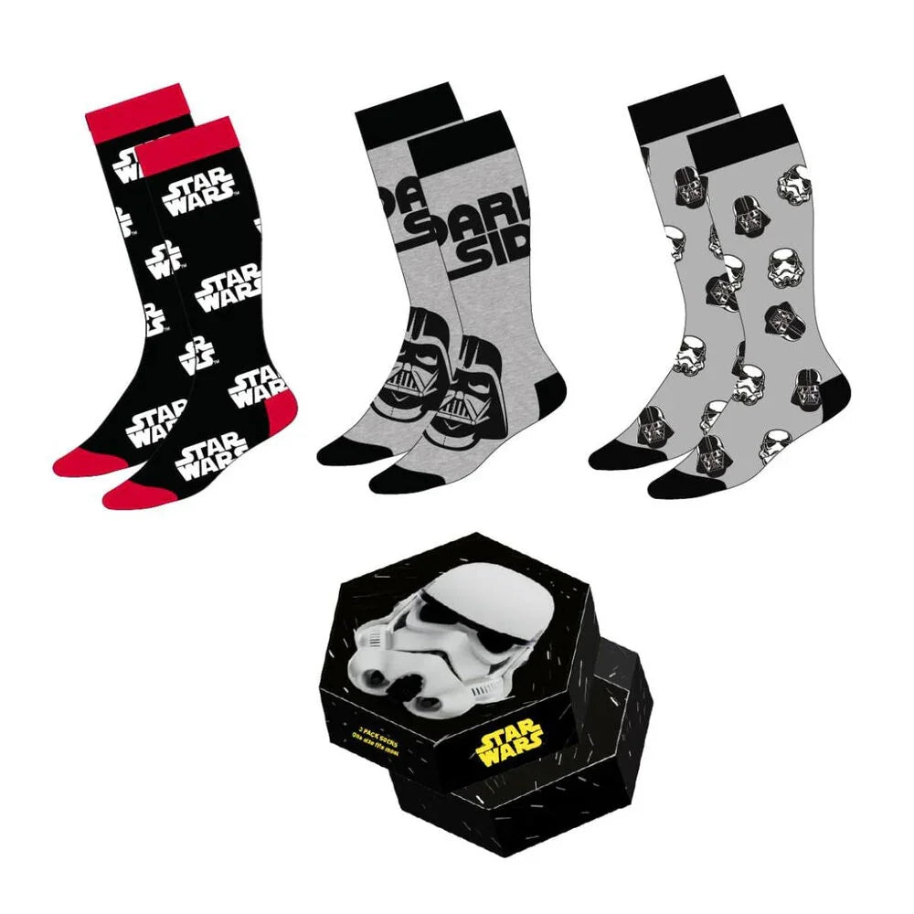 Star Wars adult pack 3 socks Nerdscape