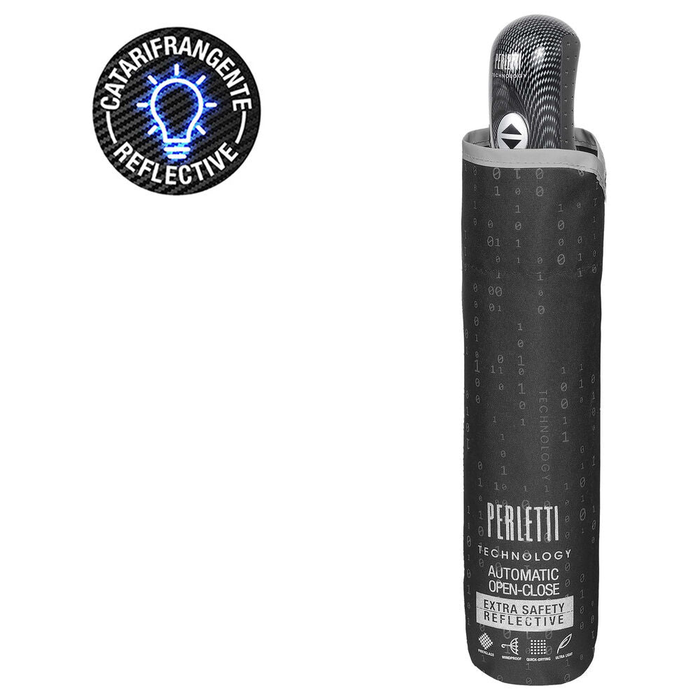 Automatic folding blue umbrella 58cm