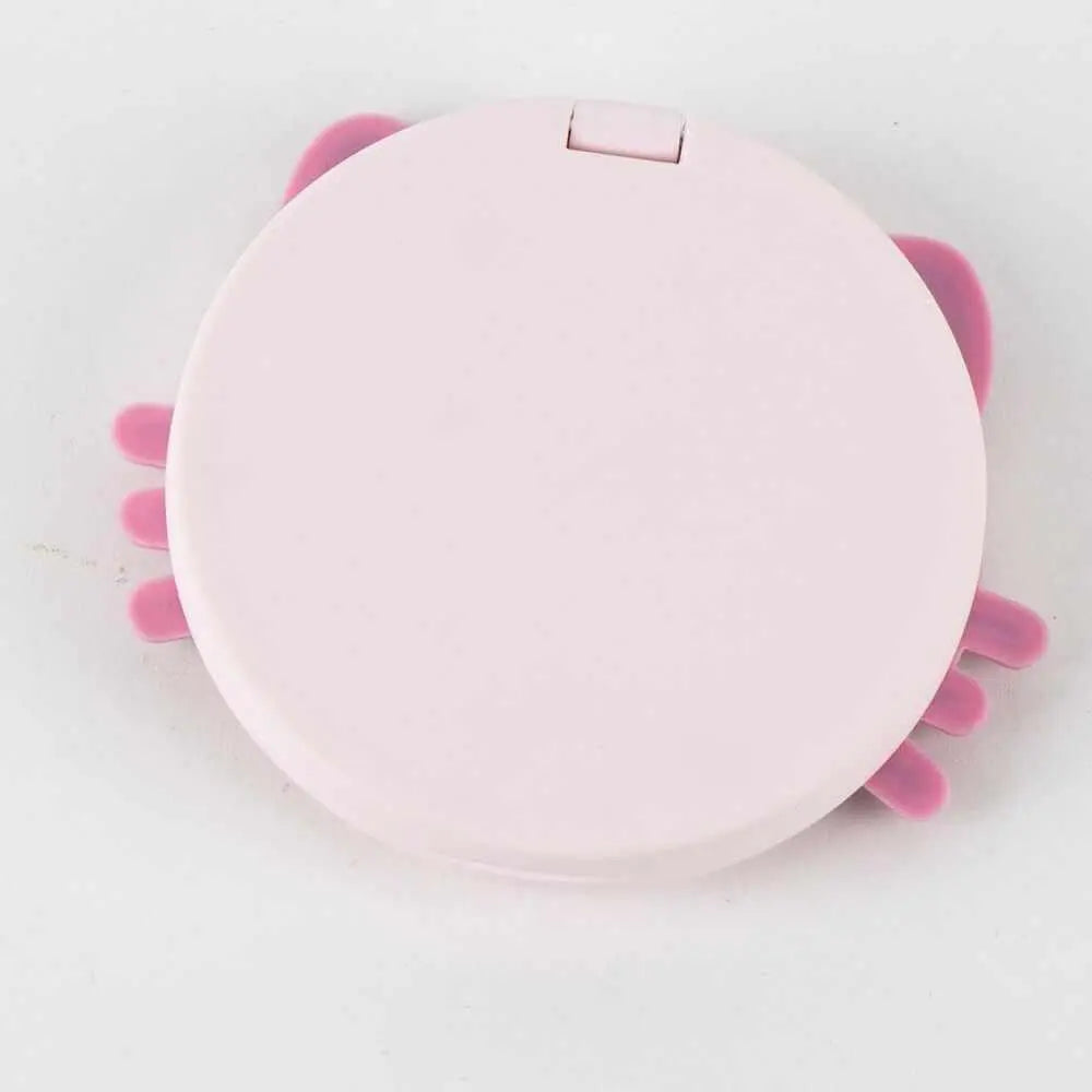 Specchio tascabile rosa a forma di gatto, accessorio kawaii per Nerdscape.