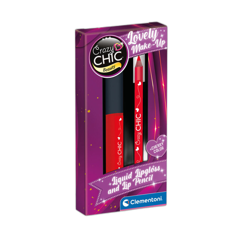 Crazy Chic Cherry Lip Gloss and Lip Pencil set Nerdscape