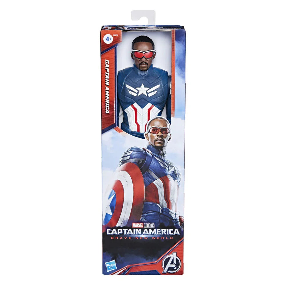 Marvel Avengers Captain America Titan Hero 30cm Figura da Collezione - Nerdscape Nerdscape