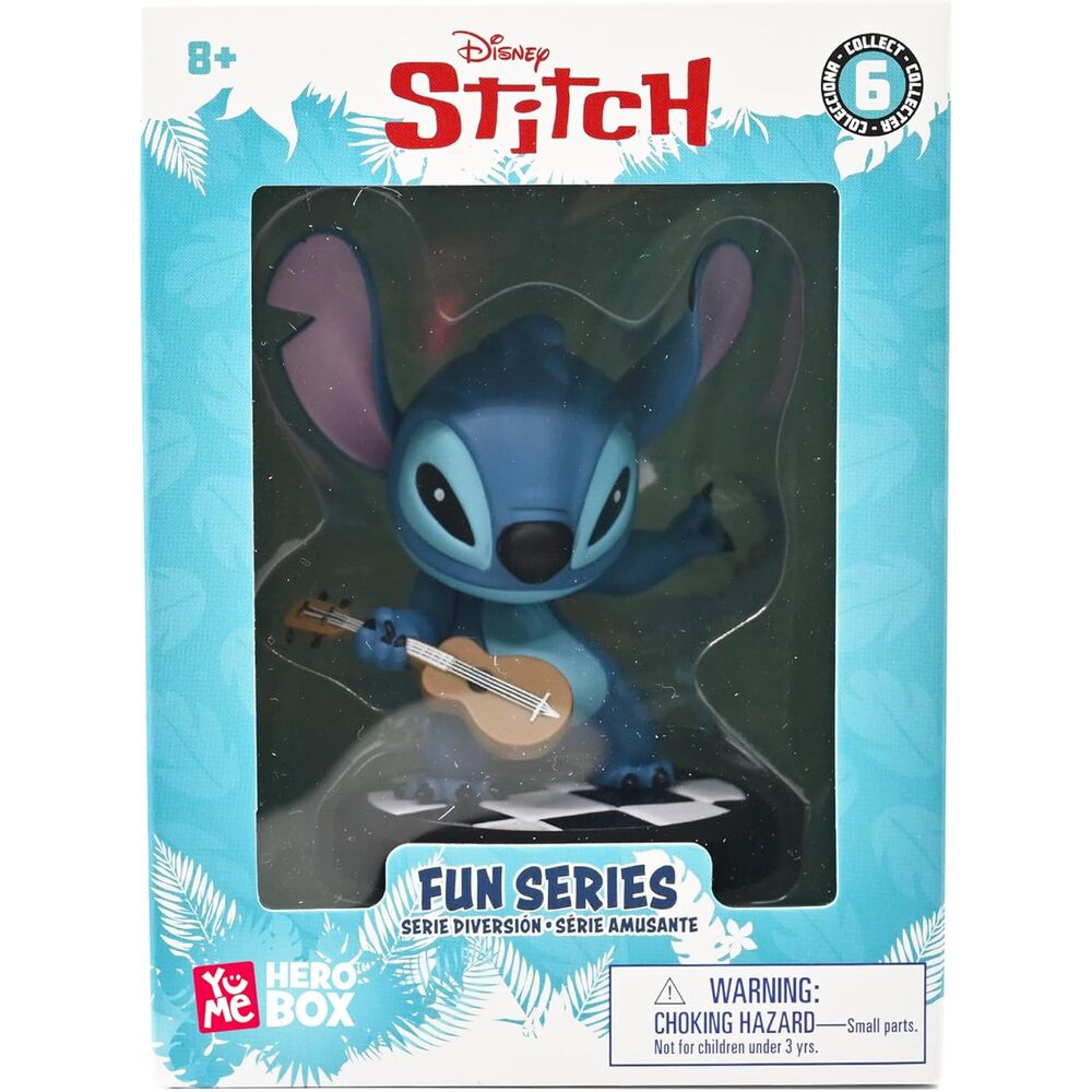 Disney Stitch Hero Box Guitarist Stitch figure 8cm