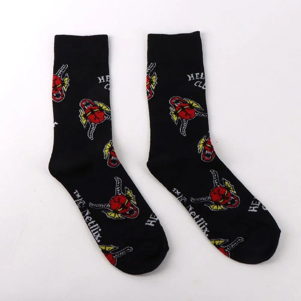Stranger Things Hellfire Club adult socks Nerdscape
