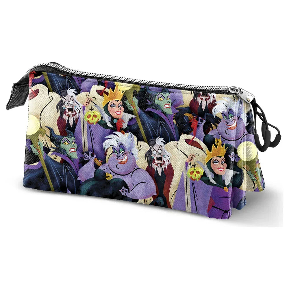 Disney Villains triple pencil case Nerdscape