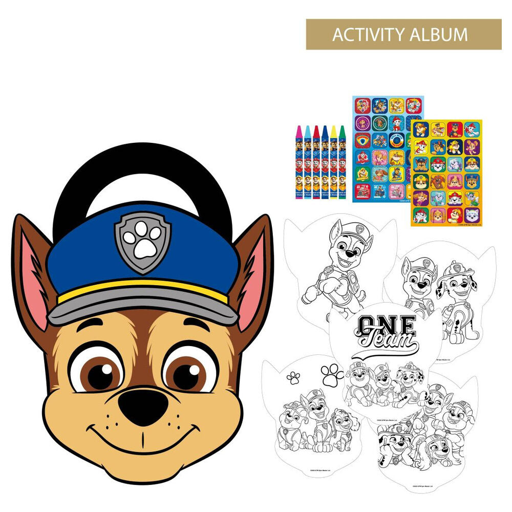 Paw Patrol Chase coloring activity book