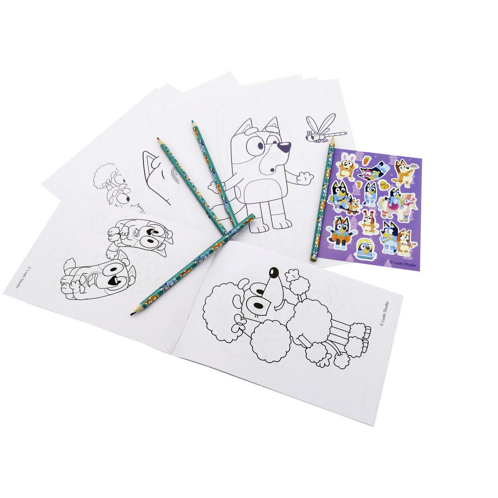 Bluey colouring set Nerdscape