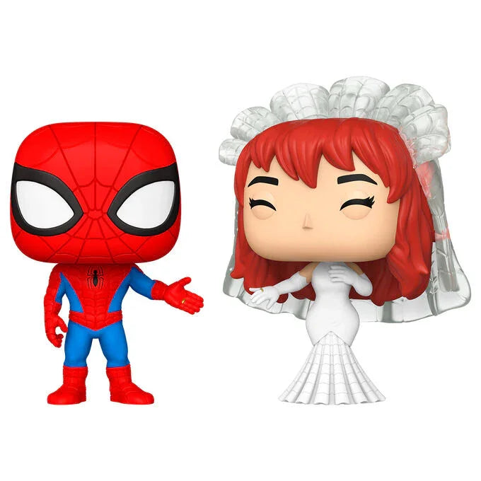 Funko Pop! Marvel Spider-Man e MJ - Figura da Collezione Vinyl, Pack da 2 Nerdscape