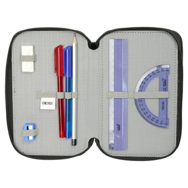 One Piece triple pencil case 37pcs Nerdscape