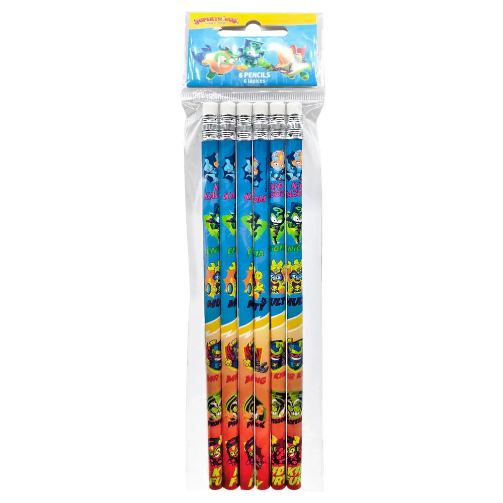 Superthings pack 6 pencils Nerdscape