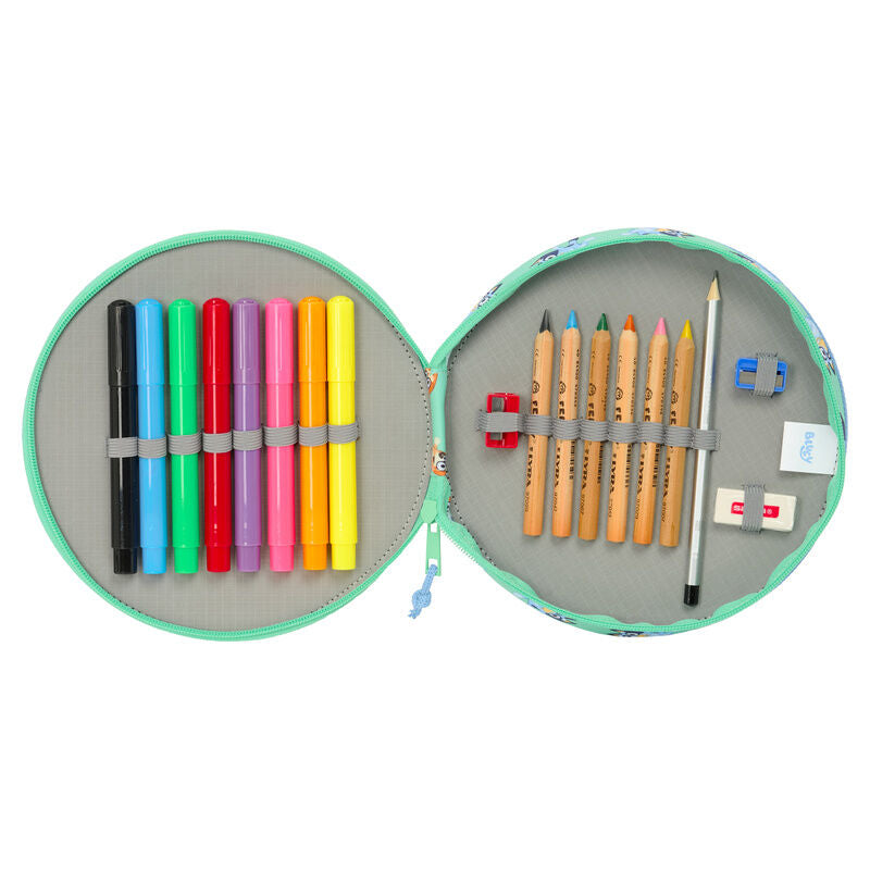 Bluey Sisters pencil case 18pcs Nerdscape