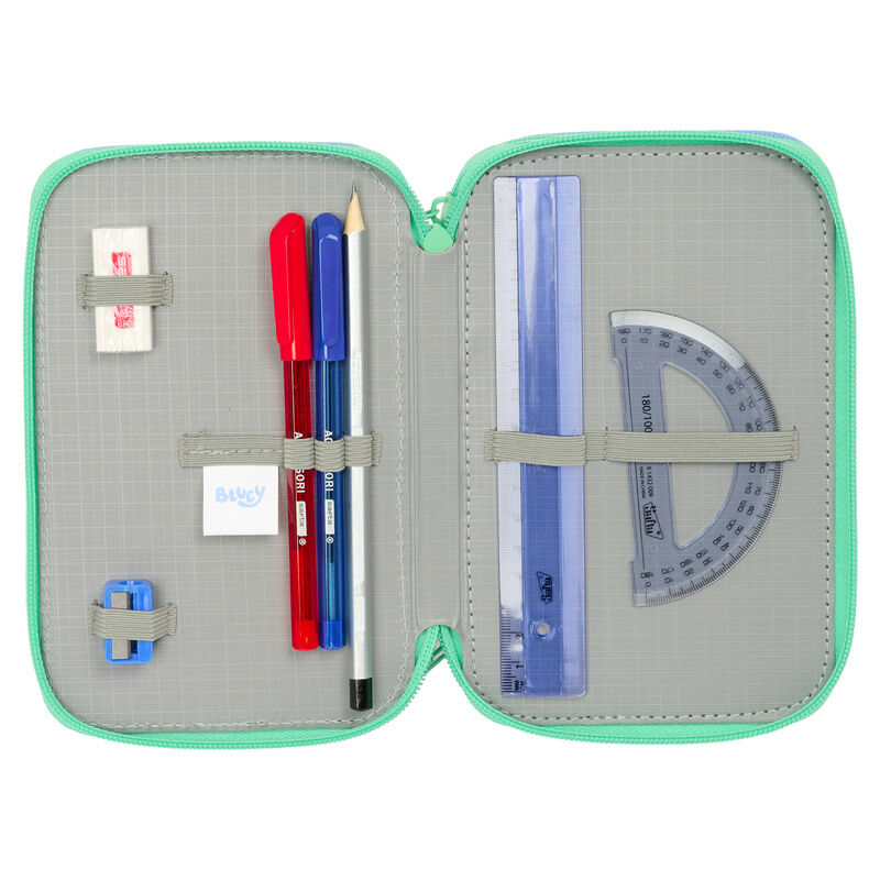 Bluey Sisters triple pencil case 37pcs Nerdscape