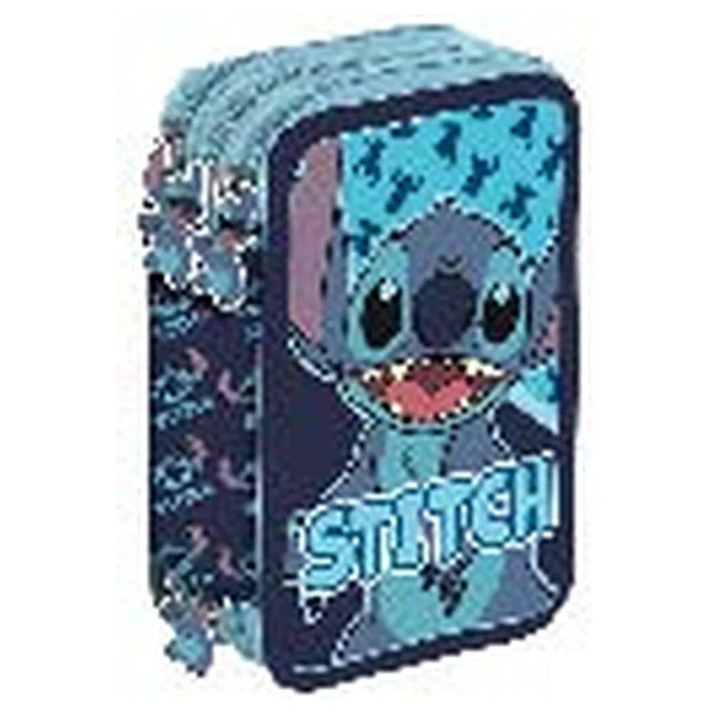 Disney Stitch Abstract triple pencil case Nerdscape