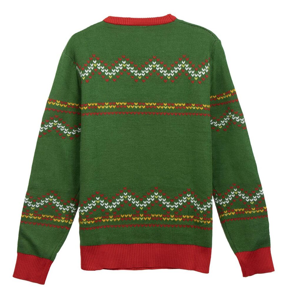 Grinch adult Christmas knitted jumper Nerdscape