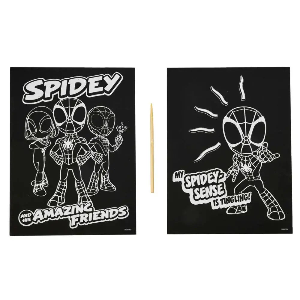 Marvel Spiderman scratching set Nerdscape