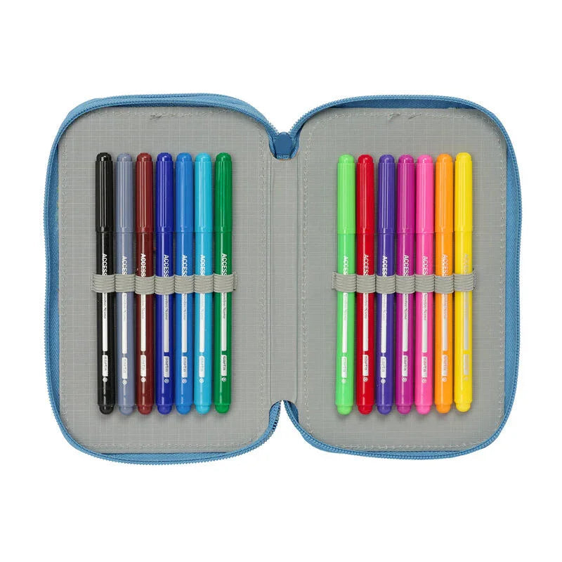 Disney Frozen triple pencil case 37pcs Nerdscape