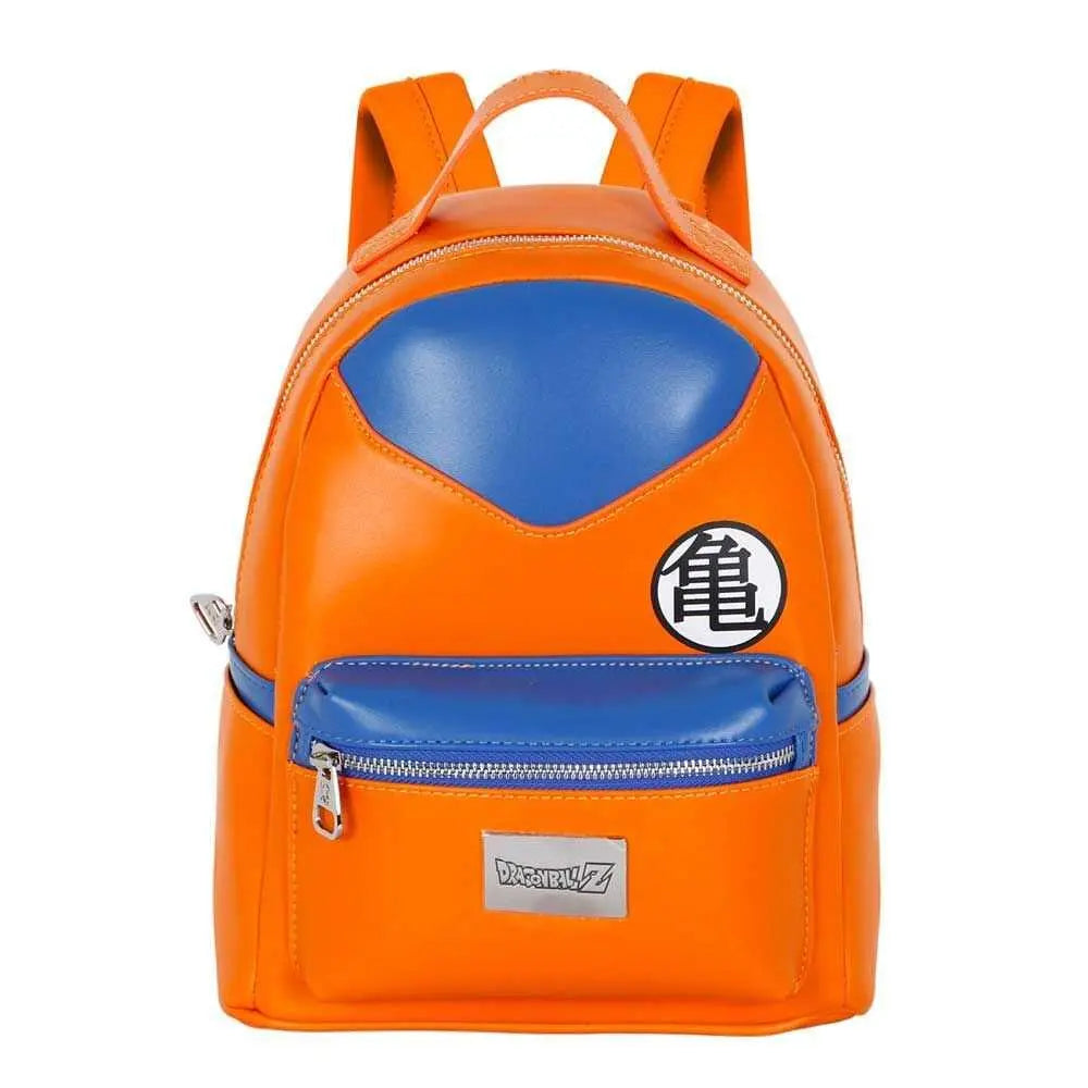 Zaino arancione e blu Dragon Ball Z Nerdscape con simbolo kanji davanti