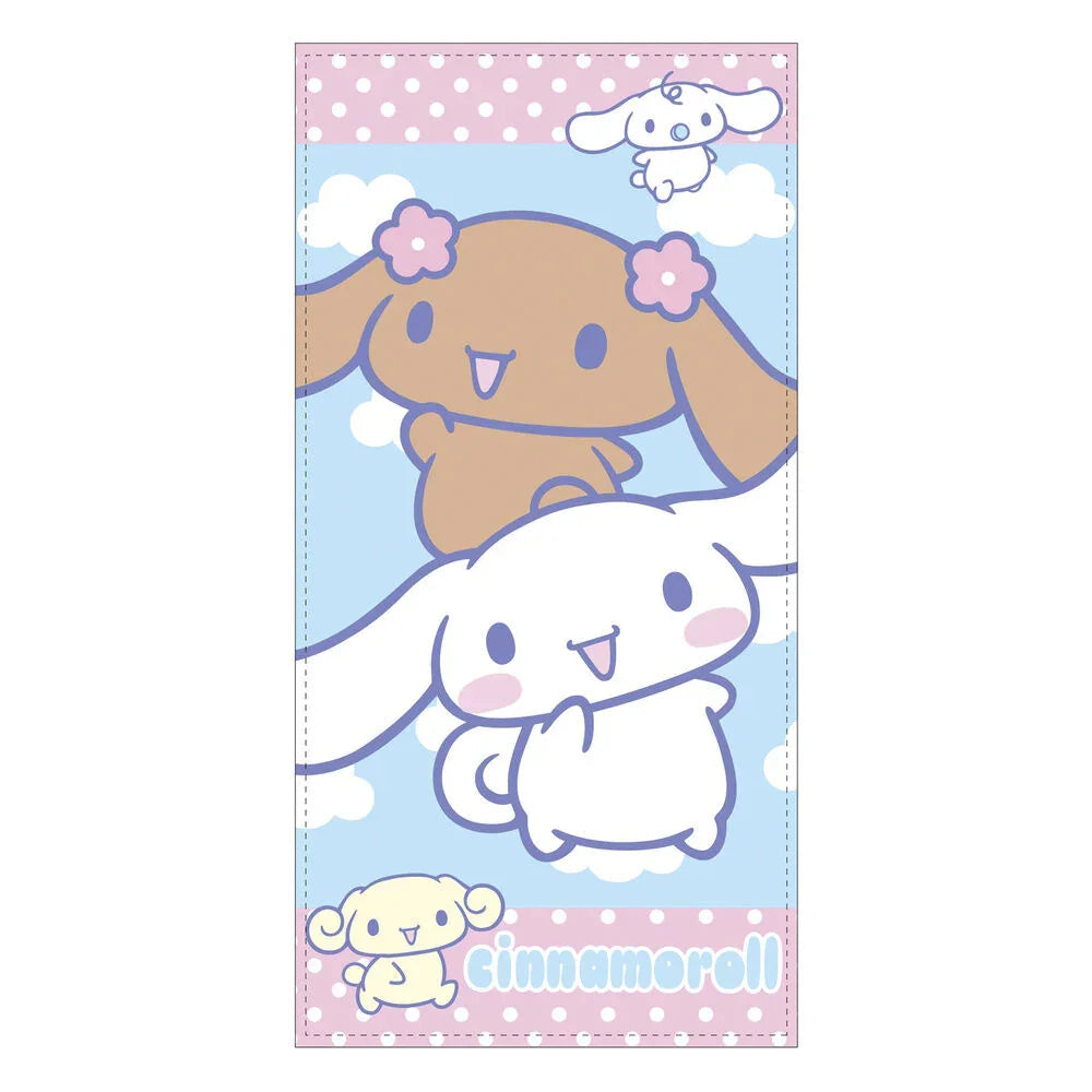 Hello Kitty Cinnamoroll microfibre beach towel Nerdscape