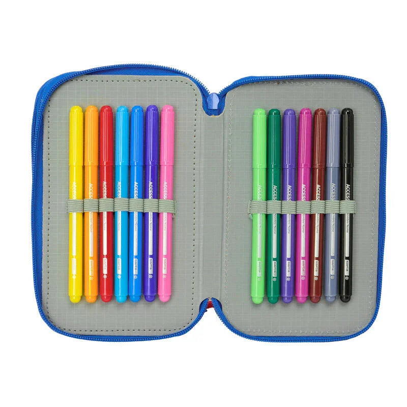 Disney Mickey Today triple pencil case 37pcs Nerdscape