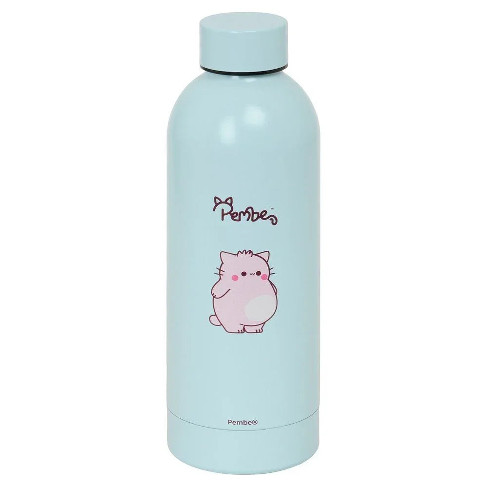 Pembe The Pink Cat stainless steel thermos bottle Nerdscape