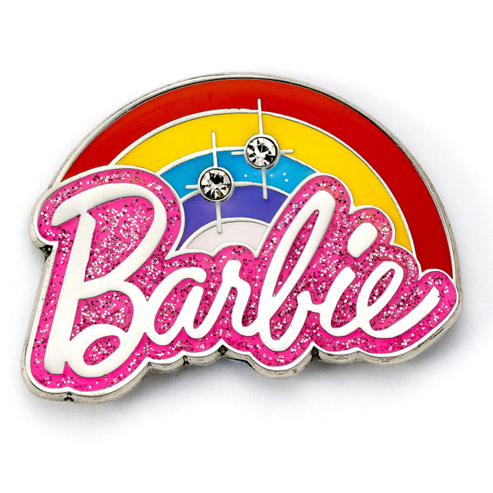 Barbie Rainbow Logo pin badge