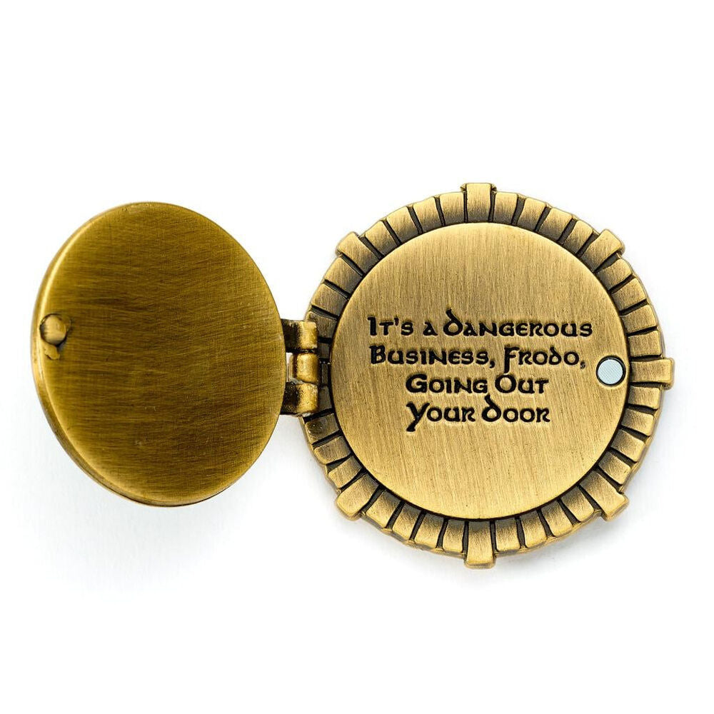 The Lord of The Rings Hobbit Door pin badge Nerdscape