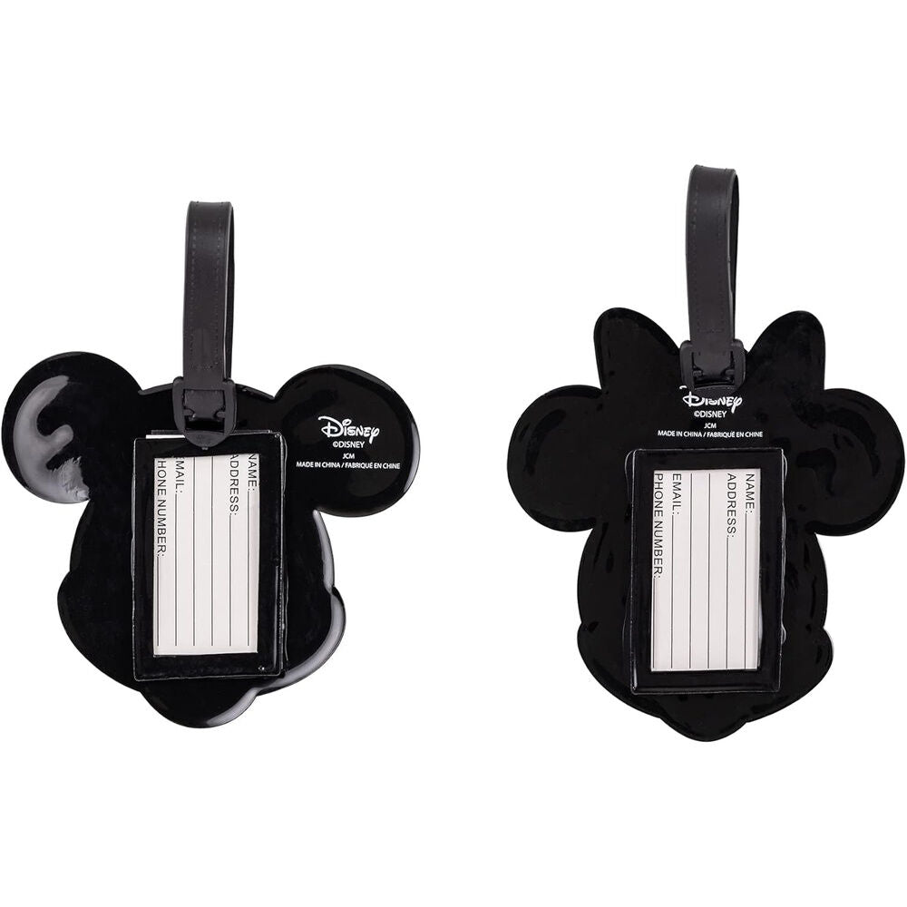 Disney Mickey & Minnie set of 2 luggage labels Nerdscape