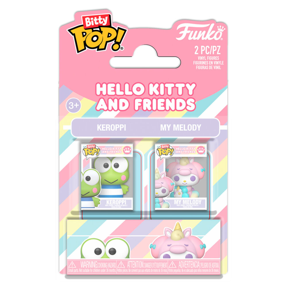 Bitty POP pack 2 figures Hello Kitty and Friends Keroppi & My Melody Nerdscape