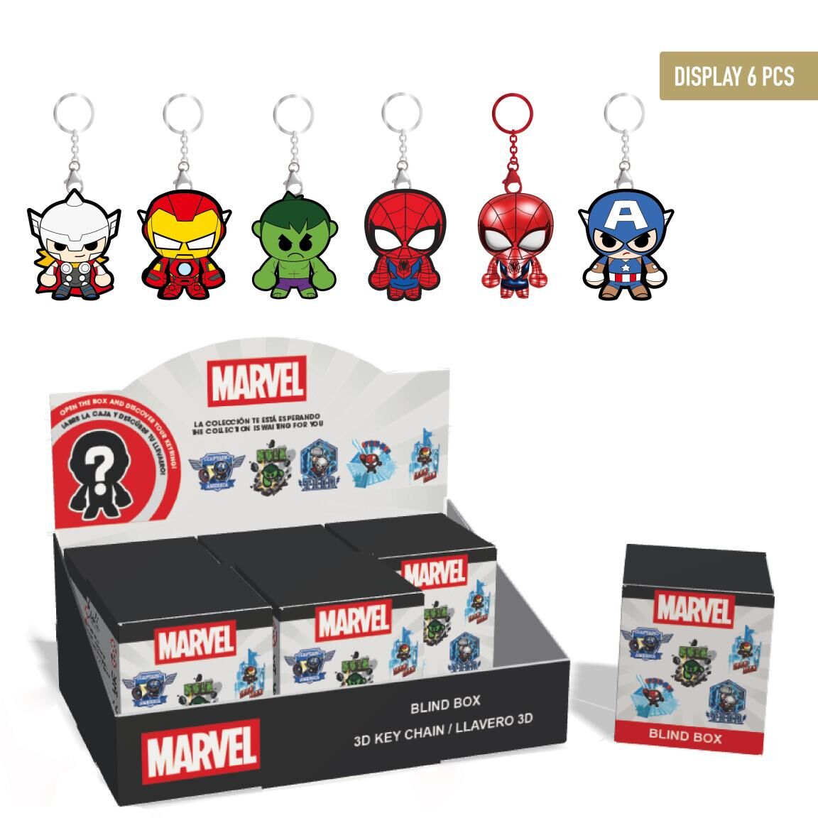 Marvel Avengers assorted surprise keychain Nerdscape